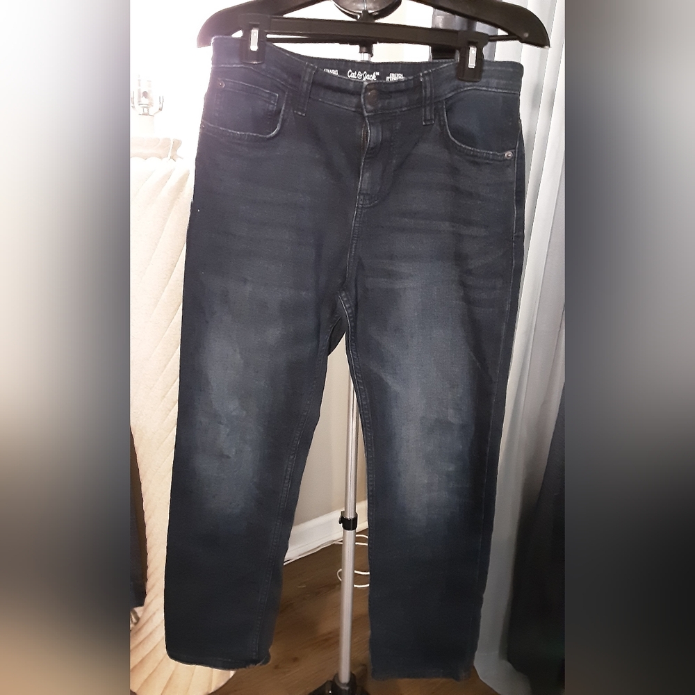 EUC BOY'S CAT & JACK STRAIGHT LEG JEANS SIZE 16